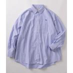 ブラウス シャツ 「76」「Arnold Palmer/アーノルドパーマー」アンブレラ ワンポイント ブロード ストライプシャツ レディース メンズ