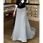 スカート スウェットマキシフレアスカート