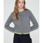 カーディガン カシミヤミックスレイヤードニットカーディガン レディース