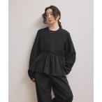 ショッピングコンビ tシャツ 「WEB限定」ペプラムコンビプルオーバー レディース