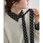 ショッピングタイ ブラウス シャツ 「WEB限定/追加4」サテンドットタイ付ブラウス レディース