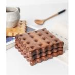 ランチョンマット 木製ビスケットコースター