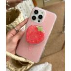 スマホケース ストロベリー マグネット スマホ グリップ / スタンド