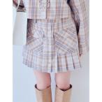 ショッピングファーファ スカート チェック柄プリーツミニスカート