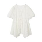 ショッピングファーファ ブラウス シャツ ハンカチ刺繍チュニックブラウス レディース