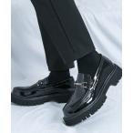 ローファー モノトーン メタルビット チャンキーヒール ローファー WO25W18SH06 メンズ レディース