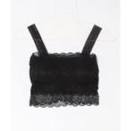 ショッピングチューブトップ タンクトップ ノースリーブ 総レース ノンワイヤー チューブトップ風 ブラジャー レディース