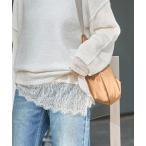 ショッピングロング tシャツ 「追加2」レースヘム クルーネックシアーロングT レディース