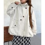 トレンチコート コート ミドル丈モッズトレンチコート レディース
