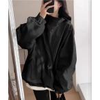 パーカー 斜めジップマウンテンパーカー レディース