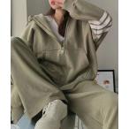 パーカー ラインジップパーカーセットアップ レディース