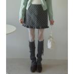 ショッピングドット スカート ドットフリルミニスカート/dot frill mini skirt