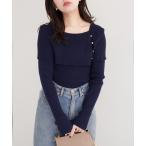 ニット セーター オフショルデザインニット レディース