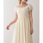 「Lace Ladies」 半袖ワンピース M アイボリー レディース