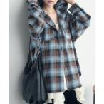 ショッピングネルシャツ 「RETRO GIRL」 長袖ネルシャツ FREE ブラウン系その他2 レディース