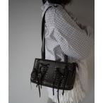 ショッピングスタッズ ショルダーバッグ バッグ 「SANSeLF」スタッズレースアップショルダーバッグ saa26s012 レディース