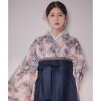 ショッピング袴 着物 卒業袴3点セット 二尺袖着物　帯　袴 レディース