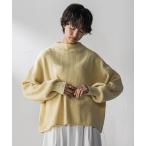 ショッピングラメ ニット セーター ラメリブボトルネックニット「手洗い可能」 レディース