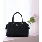 ハンドバッグ スクエアビジューキルトハンドバッグ