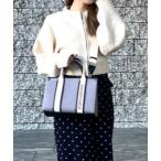 ハンドバッグ 新色ロゴテープキャンバスハンドバッグ（小）