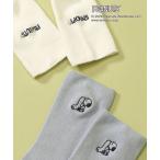 ショッピング靴下 靴下 PEANUTS/2P刺繍リブソックス/634382 レディース