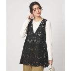 ブラウス シャツ レース ノースリーブ ブラウス レディース