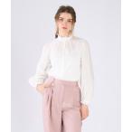 ショッピングローン ブラウス シャツ コットンローン フリルカラー ブラウス レディース