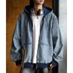  Parker [neos] Roo z Silhouette Vintage Like tsu il Denim камуфляж Zip Parker капот жакет мужской женский 