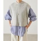 ショッピングジレ ブラウス シャツ 「1/7(水)12:00予約開始」ジレセットシャツ レディース