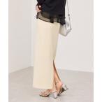 スカート ピンタックデザインニットスカート