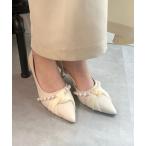 パンプス 結婚式 パーティー パールパンプス
