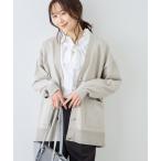 ショッピングボレロ カーディガン Vネックミドル丈フォルムカーディガン レディース