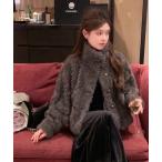 コート アウター スタンドカラーショート