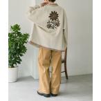 コート アウター 花柄刺しゅうジャケット「SUM1 STYLE」 レディース