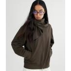 ブルゾン アウター スカーフタイ ジップアップブルゾン レディース