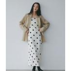 ワンピース ドットナローキャミワンピース