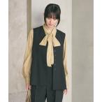 ショッピングジレ ベスト ジレ 「WEB限定 Wardrobe DAILY MINIMAL」メランジ ペプラムベスト ウォッシャブル レディース