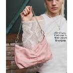 ショルダーバッグ バッグ 刺繍ロゴチェーンバッグ レディース