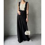 パンツ 「WEB限定」ドロストフリルサロペット レディース