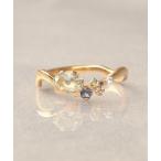 指輪 リング 「WEB限定」K18vermeil グラデーション天然石リング レディース