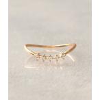 ショッピング指輪 指輪 リング 「WEB限定」K18vermeil ブルームーンストーンカーブリング レディース