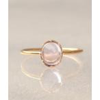 ショッピングピンクゴールド 指輪 リング 「WEB限定」K18vermeil カボション天然石リング レディース