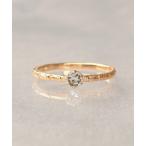 指輪 リング 「WEB限定」K18vermeil 6本爪ヘキサゴン天然石リング レディース