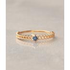 指輪 リング 「WEB限定」K18vermeil すかしサークル天然石リング レディース