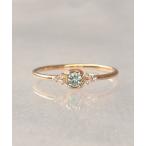 指輪 リング 「WEB限定」K18vermeil スクエア天然石リング レディース