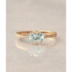 指輪 リング 「WEB限定」K18vermeil 8本爪オーバル天然石リング レディース