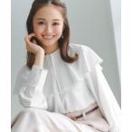 ブラウス シャツ 「元宝塚トップ娘役 舞空瞳さん着用」ライトデシン_ケープカラーブラウス レディース