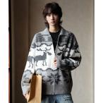 ブルゾン アウター 「neos」ルーズシルエット カウチン ジップ ニット ジャケット メンズ レディース