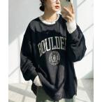 トレーナー スウェット リメイク風 スウェット レディース