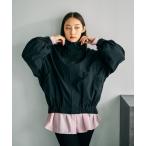 ショッピンググリーン ブルゾン アウター WZIPギャザーブルゾン　634190 レディース